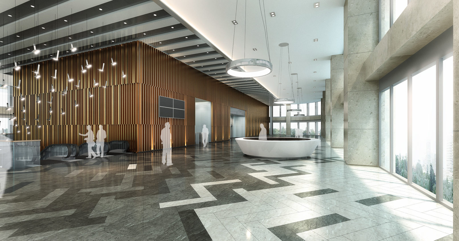 Qiantan Office Tower Lobby